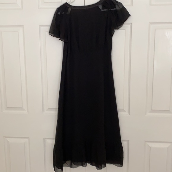 Monsoon UK 100% silk black midi formal dress - Picture 2 of 9